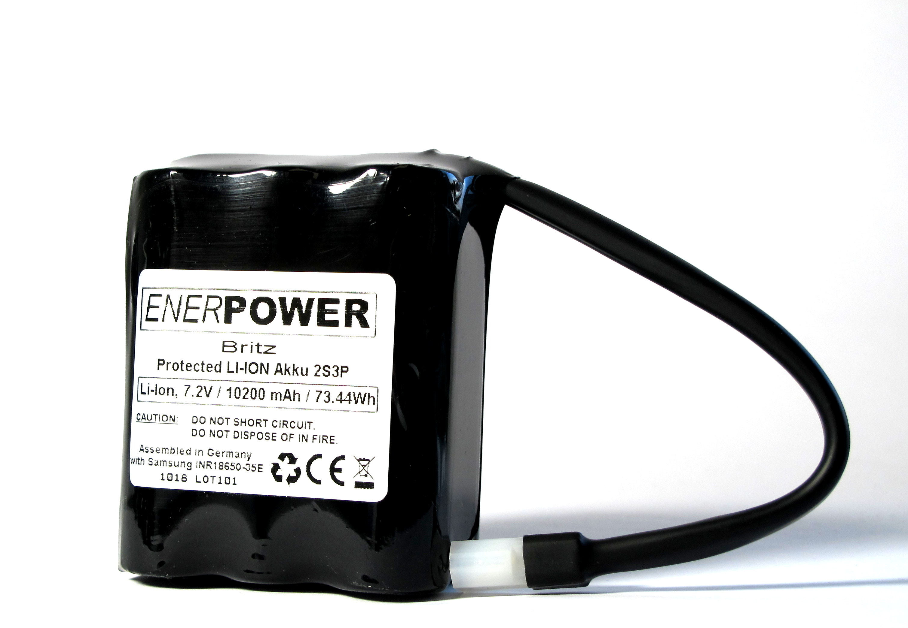 Enerpower batería cruz montaña 7,2v-7 4v Li-ion 8400 mah LED con & sin cargador